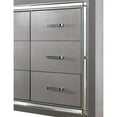 thumbnail image 3 of Furniture of America Rachel Wood 9-Drawer LED Dresser and Mirror in Silver, 3 of 4