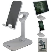 Artronix Cell Phone Desk Stand for Phone and Tablet Foldable Cell Phone Holder with Adjustable Height and Angle