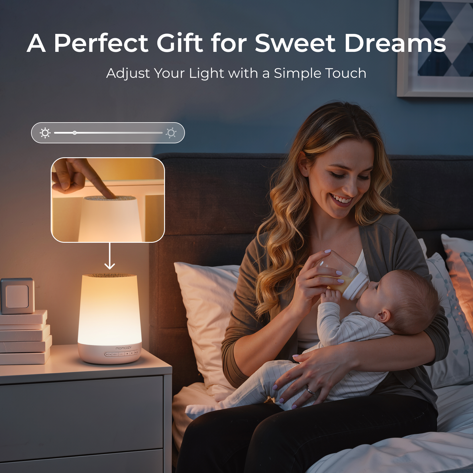 Momcozy Baby Sound Machine 34 Sounds Night Light photo 4