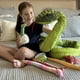 thumbnail image 3 of Animal de peluche MaoGolan, serpiente verde gigante, 3 m, con bebés y huevos, 3 of 6