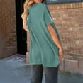 thumbnail image 4 of yillto Women Short Sleeve Sweater Oversized Baggy Spring Summer Tops Casual Fashion Loose Clothes, 4 of 7