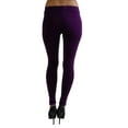 thumbnail image 3 of Vivian's Fashions Long Leggings - Cotton, Junior Size (Purple, 2X), 3 of 3