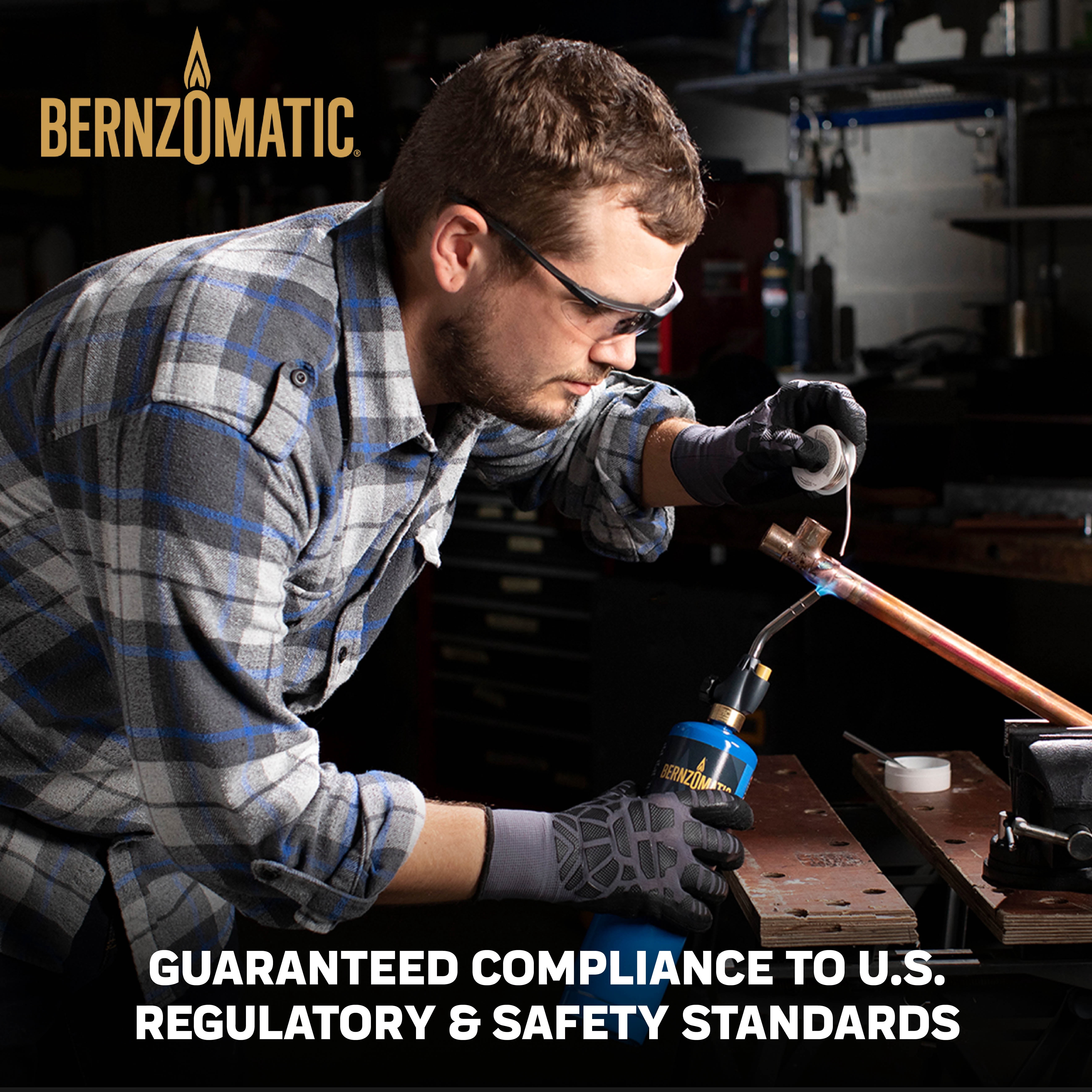 Bernzomatic 14.1 oz Propane Tank Cylinder Fuel for Propane Torch, Blow Torch & Torch Head Use