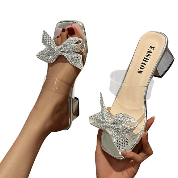 Vedolay Sandals for Women Women's Flat Sandals Platform Ankle Buckle Criss Cross Band Ladies Straps Casual Sandals Shoes,Silver 7.5