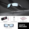 thumbnail image 3 of Oakley OO9014 Gascan Rectangle Shaped Non-Polarized Sunglasses for Men - Includes Official Eyewear Kit - Matte Black Frame with Grey Lens, 3 of 6