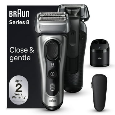 Braun Series 8 Electric Shaver for Men, with 4 1 Shaving Elements & Precision Long Hair Trimmer, 5in1 SmartCare Center, 8567cc Galvano Silver