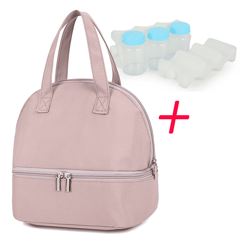 Backpack Milk Cooler Portable Insulation Bag Ice Mommy Pack Breast Milk  Preservation-light green