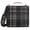 Dark Green Brown Tartan, variant on 3 Ring Zipper Binder with Shoulder Strap Waterproof Trapper Keeper 2 Inch D-Ring 500 Sheets Capacity Pale Pink and White Striped