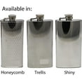 thumbnail image 5 of Stainless Steel Pocket Alcohol Liquor Flask in Etched Print, 5 of 5