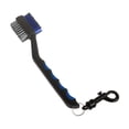 thumbnail image 3 of Cepillo de limpieza para palos de golf con gancho a presión para limpiar palos sucios de doble cara Negro Azul, 3 of 9