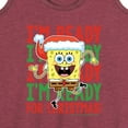 thumbnail image 3 of SpongeBob SquarePants - I'm Ready For Christmas - Women's Racerback Tank Top, 3 of 6