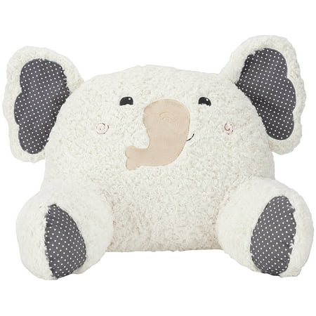 UPC: 0798019081959 | Mina Victory Plush lines Seat Back Elephant 21 X 16 Ivory Indoor Plush Animal