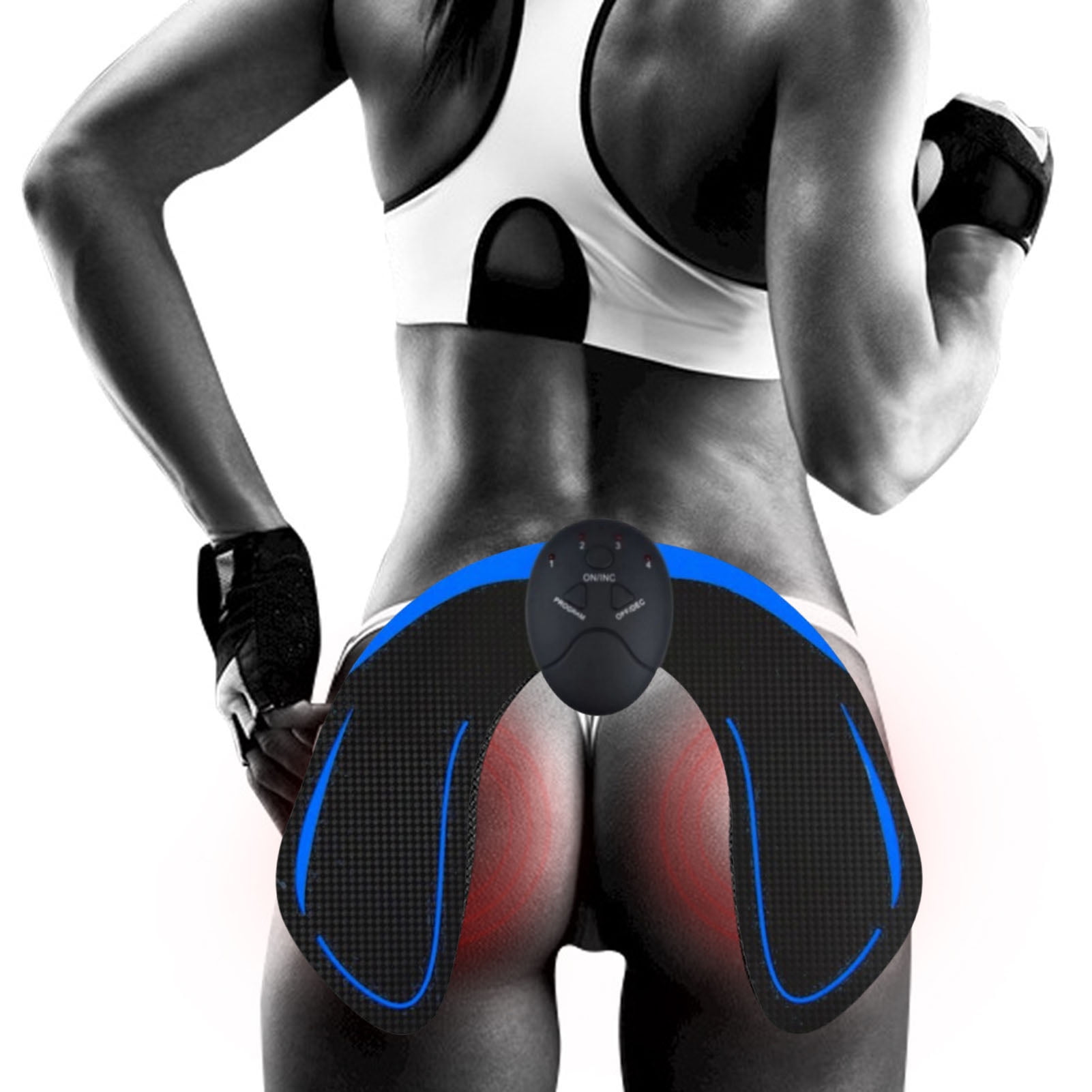 Electrostimulation 19 Modes Ceinture Fessier Et Cuisses - Stimulateur Musculaire Électrique Pour Le Fitness à La Maison équipement Sportif Portable