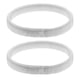 thumbnail image 1 of 2 unidades de sujetador de manga de camisa, brazalete elástico de metal, liga para manga, pulsera (blanco), 1 of 7