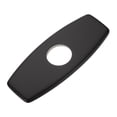 thumbnail image 1 of Cubierta de agujero de grifo de cocina de 6 pulgadas, placa de cubierta redonda, negra, 1 of 5