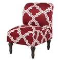 thumbnail image 1 of TOPCHANCES Accent Chair Slipcover, Stretch Slipper Chair Cover Armless Chair Protector, Red #2, 1 of 5