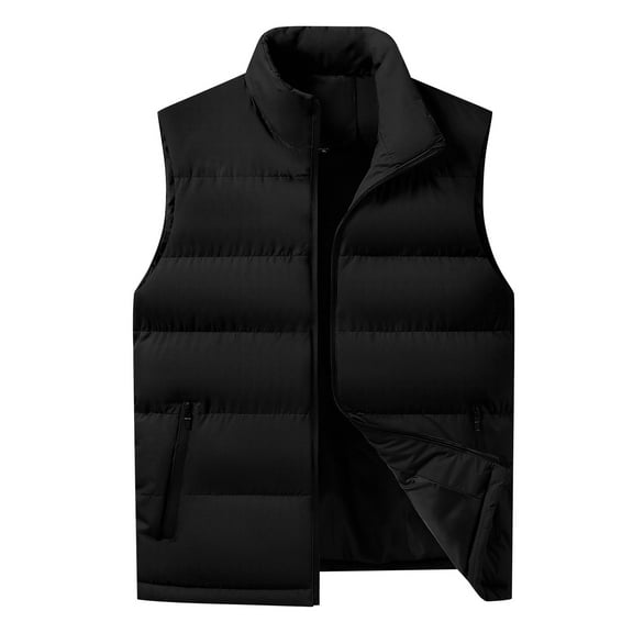 Jackets For Women Lightweight Down Vest Full Zipper Winter Quilted Vest Blended Fabric Blending Jackets Outerwear Vests 1Pc Black 5Xl Fall Jackets For Women 2025