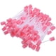 thumbnail image 4 of 100 unidades de hisopos de esponja desechables para el cuidado bucal, limpieza dental (rosa), 4 of 7