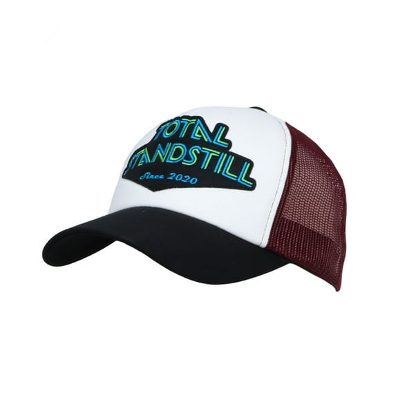 WITHMOONS Cotton Baseball Cap Mesh Adjustable Snapback Trucker Hat CTM1527 (Black)
