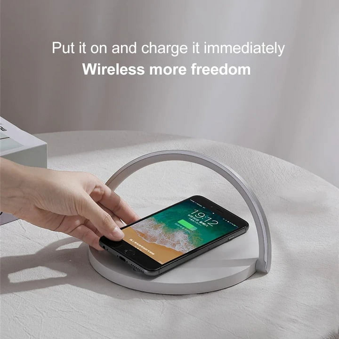 2 in 1 Wireless Charger & Touch Night Light Table Light Mobile Phone Wireless 10W Fast Charger