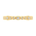 thumbnail image 4 of 1/5 Carat Bezel Set Diamond Wedding Band Ring in 14K Yellow Gold (Ring Size 7.75) (I1-I2 Clarity), 4 of 7