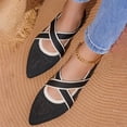 thumbnail image 7 of Domuza Mary Jane Shoes for Women Slip on Dressy Ballerina Flats Shoes for Women New Soft Non-Slip Shoes for Formal School Walking Black 8（EU-40）, 7 of 7