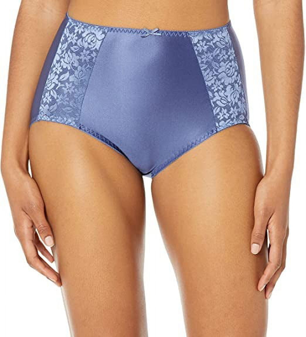Women's Bali DFDBBF Double Support Brief Panty (Classic Chambray Blue 9) 