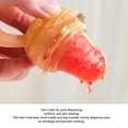 thumbnail image 3 of Baby Food Feeder, Multifunctional Safe Baby Fruit Feeder Easy Cleaning Compact  Silicone  for Travel S,L, 3 of 7