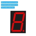 thumbnail image 5 of Uxcell 10Pin 1.2"x1.7"x0.3" Common Anode 3.6V LED Display Digital Tube Red 5 Pack, 5 of 6