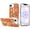 Cosmic Orange, variant on For iPhone 17E / 16E / SE4 Splendid Floral Designs with Metal Camera and Buttons with Butterfly Ring Stand Hybrid Case - Red