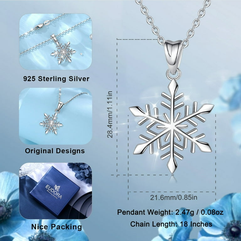 Snowflake necklace walmart deals