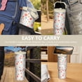 thumbnail image 7 of 30 Oz Tumbler Mimi Flower Tumbler with Lid and Straw, Birthday Gift Cup for Friend Women Men Coffee Travel Mug Thanksgiving Day Halloween Christmas Gift Water Bottle, 7 of 7