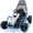 Bule, variant on 24V Electric Go Kart for Kids, Drift Kart w/Dual 200W Motors, 11 MPH, Front EVA Wheel & Metal Frame, Outdoor Ride on Toy w/Music & Lights, 2 Speed, 5 Point Harness, Crazy Cart for Ages 6-12, Black