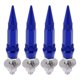 thumbnail image 1 of Tornillos de matrícula universales para motocicletas M6 de Unique Bargains 82 mm Kit de tornillos de matrícula antirrobo de aleación de aluminio azul profundo 4 Pcs, 1 of 6