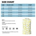 thumbnail image 6 of Fotbe Men's Yellow Lemon Leaves Print Men's Sleeveless Muscle Tank Tops Casual T-Shirts for Gym Workout Beach-X-Large, 6 of 8
