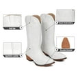 thumbnail image 5 of IUV Cowboy Boots for Women Pointy Toe Women's Western Boots Cowgirl Boots, 5 of 7