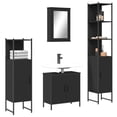 thumbnail image 3 of vidaXL Bathroom Furniture Set Restroom Storage Cabinet 4 Piece Engineered Wood, 3 of 18
