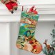 thumbnail image 2 of El Árbol Familiar de los Croods Tema: Calcetines de Navidad, fino lino blanco para colgar en escaleras y chimenea, decoración navideña para el hogar, regalo de Navidad. 45cm × 32cm, 2 of 5