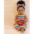 thumbnail image 6 of Takanini Reborn Baby Dolls African American Silicone Limbs Realistic Baby Doll with Soft Body Birthday Gift, 6 of 6