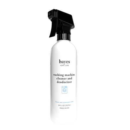 Bayes Washing Machine Cleaner & Deodorizer - Cleans and Eliminates Mold and Mildew Odors for Fresh Smelling Laundry - 24 Ounces