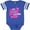 Football Blue and White, variant on Inktastic My Aunty Loves Me with Hearts and Kiss Boys or Girls Baby Bodysuit