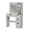 grey, variant on Makeup Vanity Desk with Mirror and Lights - 35" Vanity Table with 4 Storage Drawers, Built-in Charging Station & USB Ports, 3 Color LED Lighting Modes, Modern Black Dressing Table for Bedroom