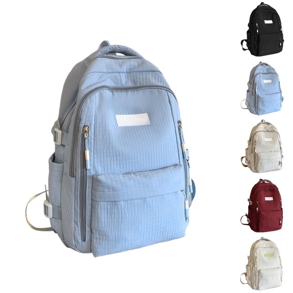 HJYCHN School Backpack for Girls Large Capacity Multi Compartment Computer Daypack for Middle Kids Girl School Backpack Blue One Size