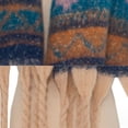 thumbnail image 3 of Bufanda cálida para mujer, chal colorido, suave, cómodo y elegante para clima frío, bufanda de jacquard, borlas de cola de cerdo, 3 of 5