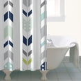 thumbnail image 4 of Colorful Arrow Pattern Shower Curtain 36"x72" ,Bathroom Decorative Shower Curtains Set with 12 Hooks,Modern Waterproof Washable Shower Curtain, 4 of 6