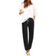 thumbnail image 1 of Gibobby pantalones termicos mujer Pantalón de cintura elástica para mujer con bolsillo Pantalón suelto Pantalones de color sólido (Negro, S), 1 of 5
