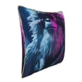 thumbnail image 2 of Haiem Hip-Hop Glasses Gorilla Print Velvet Soft Solid Decorative Square Throw Pillow Covers Set with Elegant Piping Christmas Cushion Case for Sofa Bedroom Car-20"x20", 2 of 8
