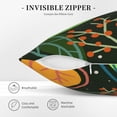 thumbnail image 5 of Square Throw Pillow Covers with Core, Cartoon Plant Leaf Doodle Pillows for Sofa Beds, 16" x 16" Multicolor, 5 of 9