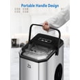 thumbnail image 3 of Ice Maker Countertop with Bullet Ice, Zstar 10,000pcs/26Lbs/Day, Portable Ice Machine with Ice Scoop, 45lb Quiet Design and Self-Cleaning Function for, 3 of 4