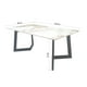 thumbnail image 4 of Mesa de Centro con Tapa Tipo Mármol y Patas Geométricas Negras – Bossa Sofia, 4 of 4